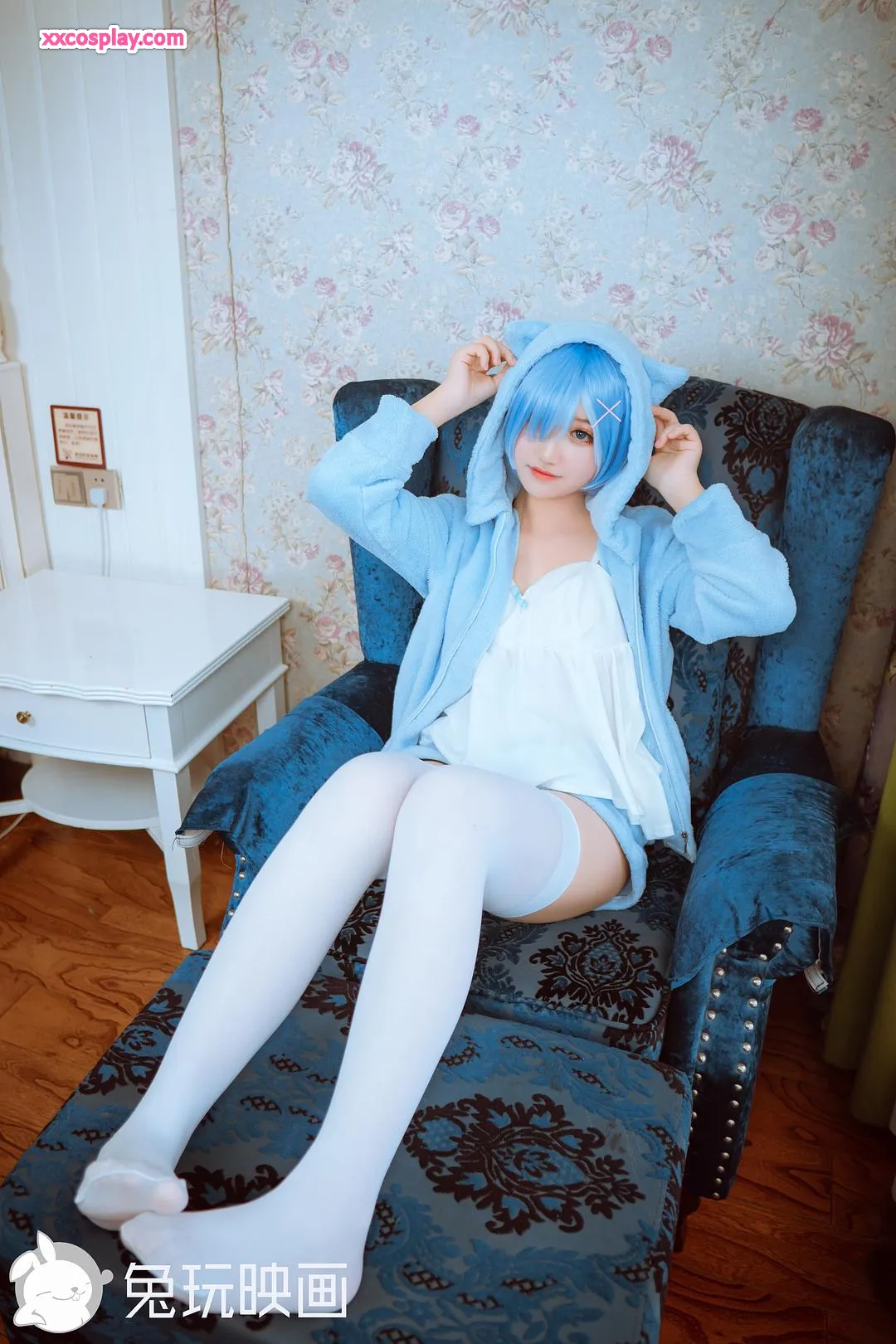 兔玩映画 蕾姆睡衣写真